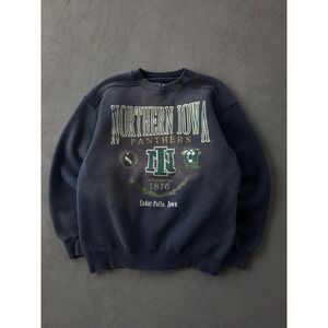 Vintage 2000s Y2K Northern Iowa University Panthers Crewneck‎ Sweatshirt M